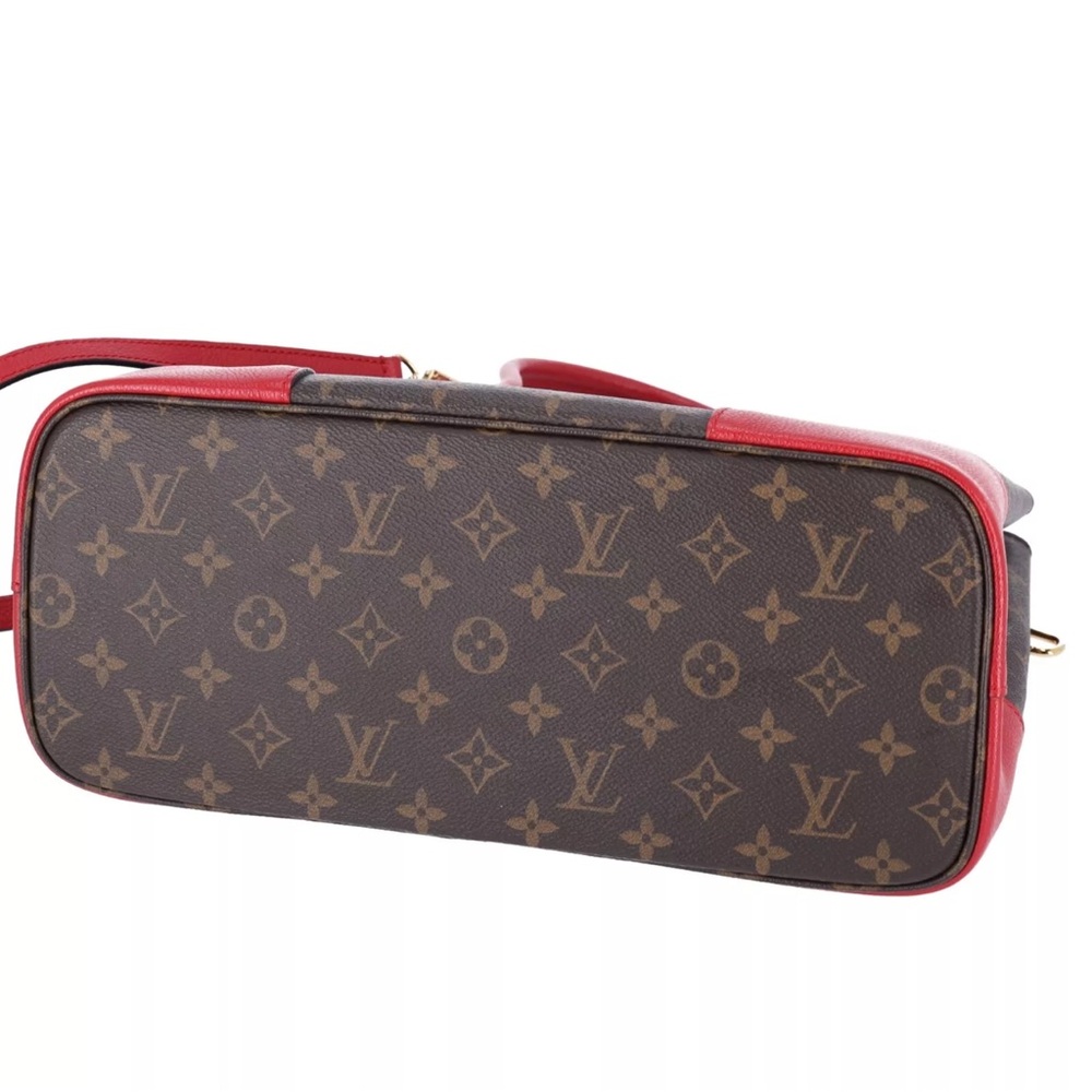 Louis Vuitton Flandrin Triple Compartment Satchel Monogram Brown Cerise M41596 - Picture 8 of 13